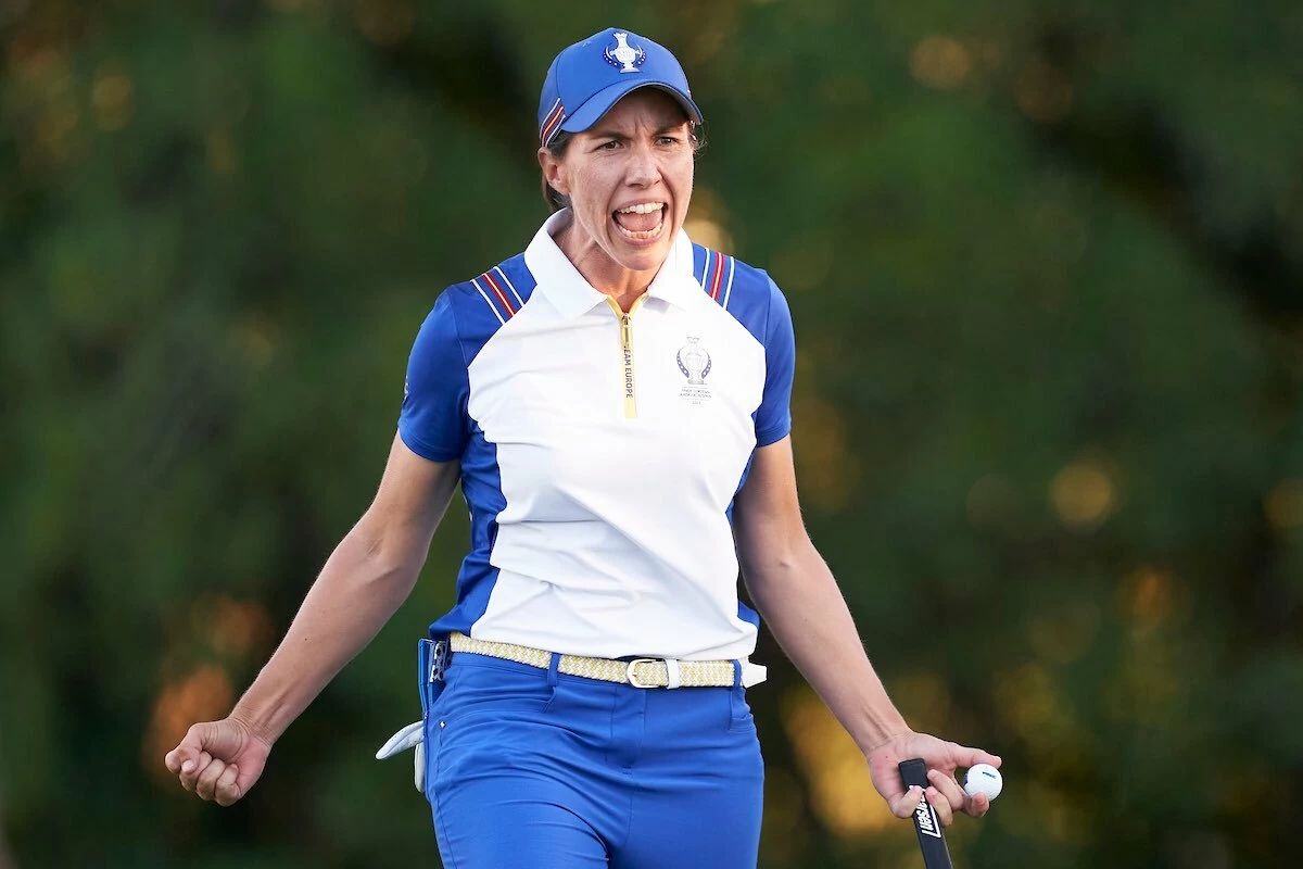 Carlota Ciganda juega el mejor golf de su vida y empata la Solheim Cup