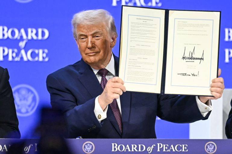 Trump launches Board of Peace at signing ceremony in Davos